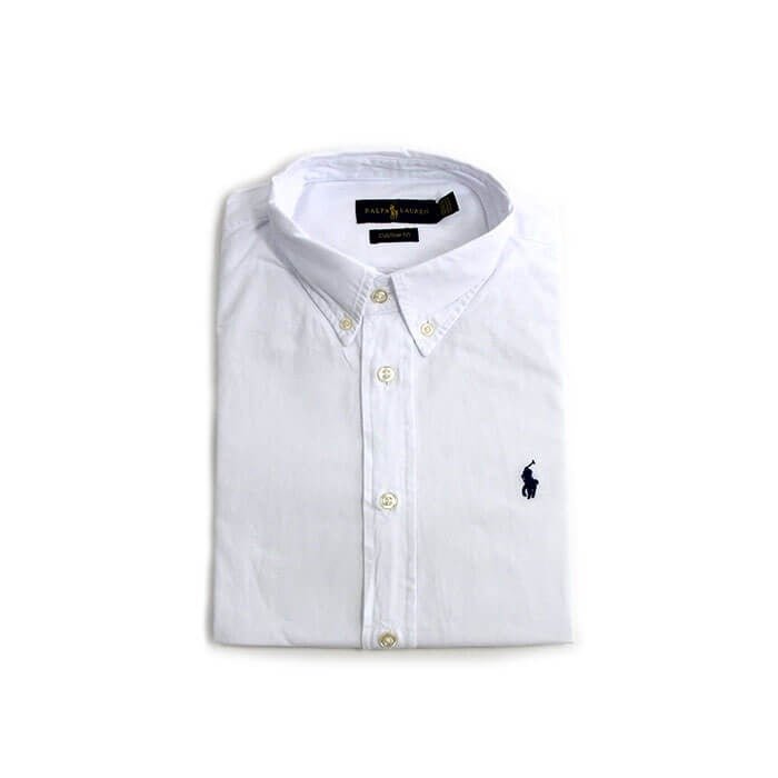 Camisa Hombre Blanca Polo Ralph Lauren Manga Corta , 100% Algodon - Golden Wear Colombia