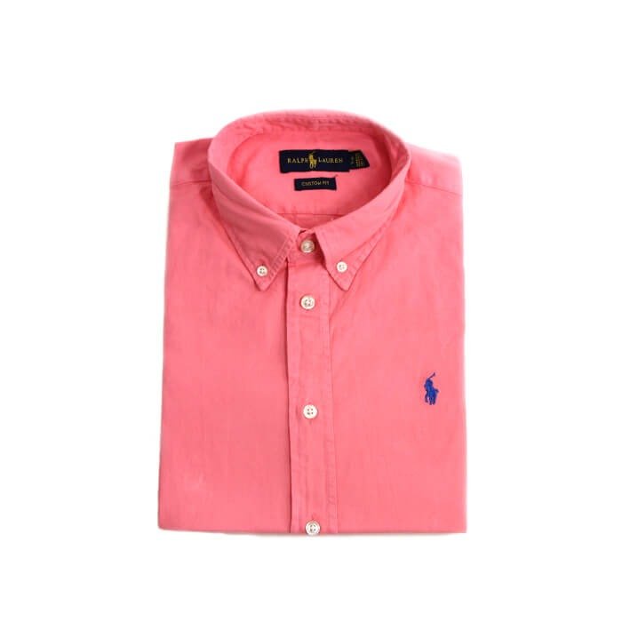 Camisa Hombre Coral  Polo Ralph Lauren Manga Corta 100% Algodon - Golden Wear Colombia