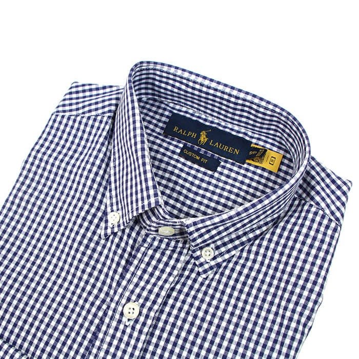 Camisa Hombre Cuadros Azules Polo Ralph Lauren Manga Larga 100% Algodon - Golden Wear Colombia