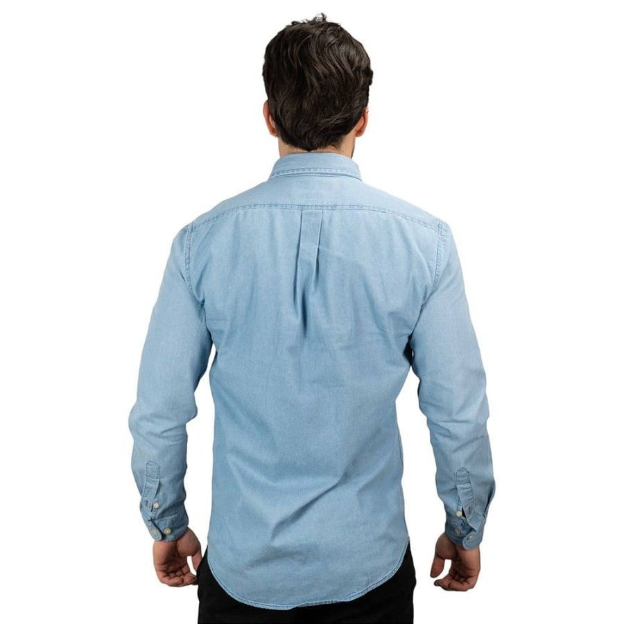 Camisa Hombre Indigo Claro (Jean) - Golden Wear Colombia