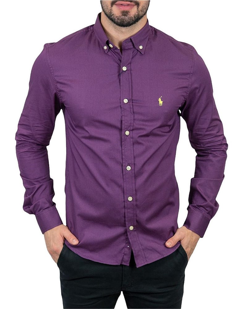 Camisa Hombre Morada - Golden Wear Colombia