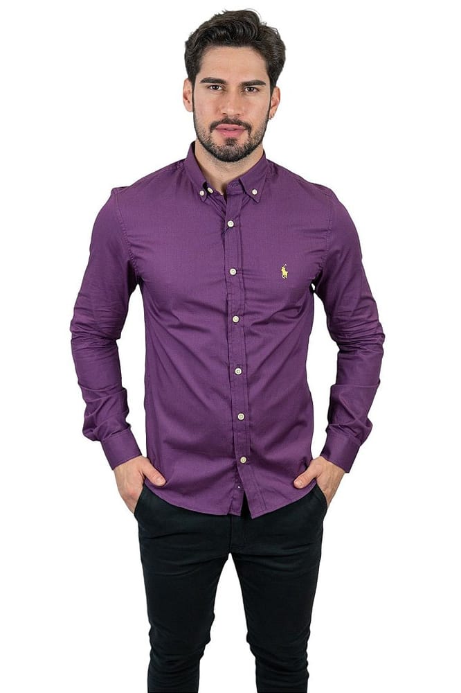 Camisa Hombre Morada - Golden Wear Colombia