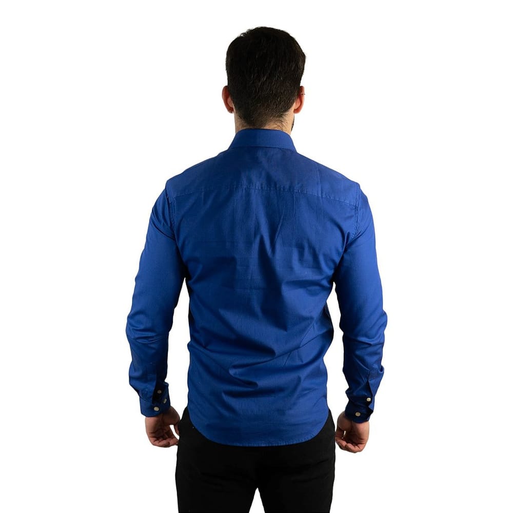 Camisa Hombre Rain Azul Rey - Golden Wear Colombia