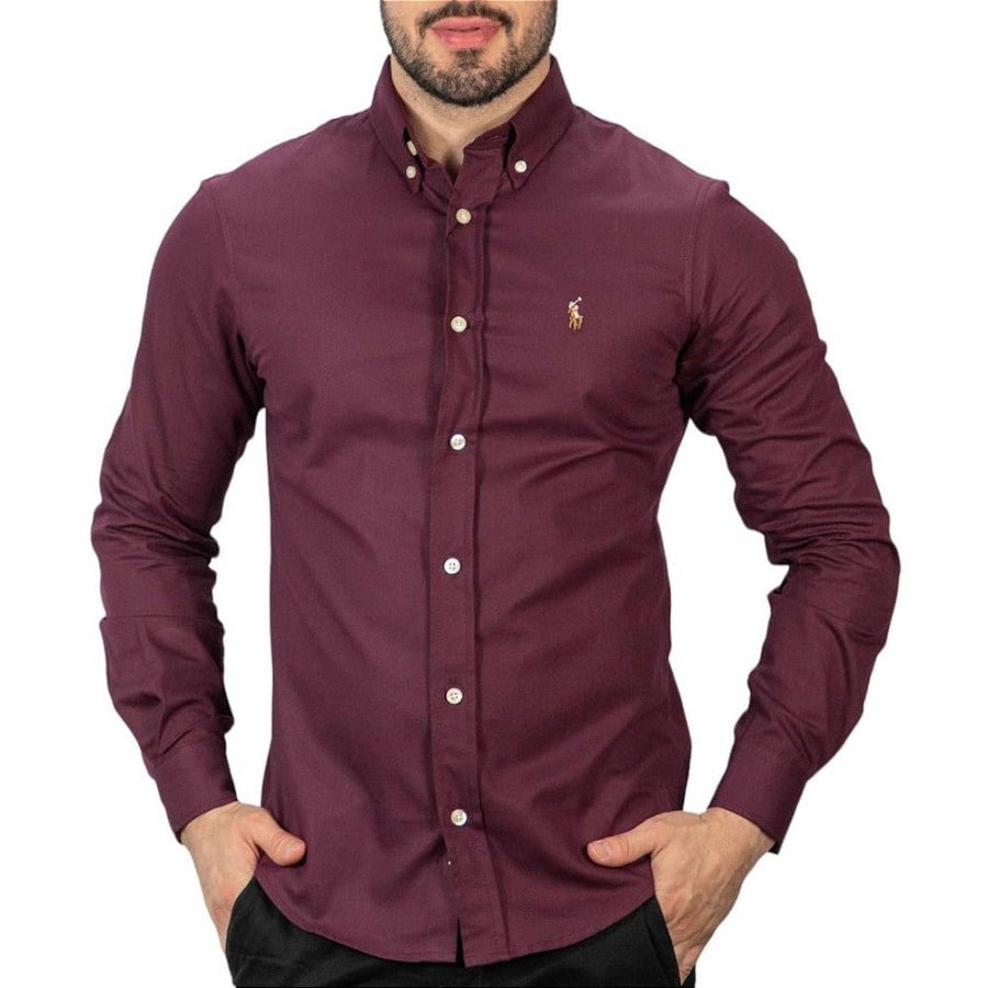 Camisa Hombre Rain Vinotinto - Golden Wear Colombia