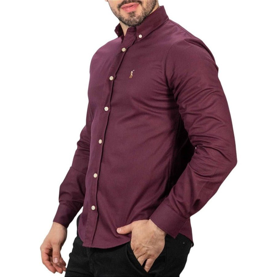 Camisa Hombre Rain Vinotinto - Golden Wear Colombia