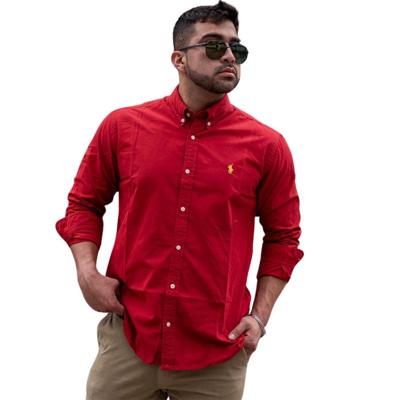 Camisa Hombre Roja - Golden Wear Colombia