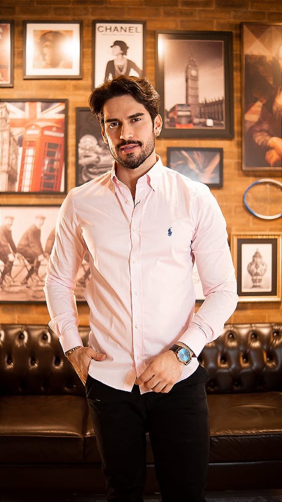 Camisa Hombre Rosada - Golden Wear Colombia