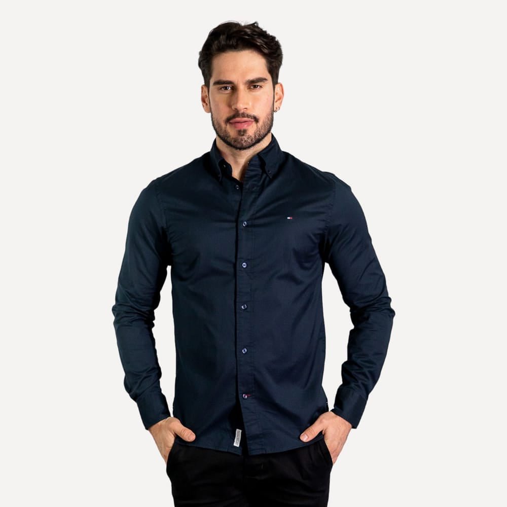 Camisa Hombre Tommy Oscura - Golden Wear Colombia