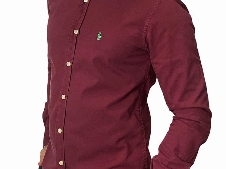 Camisa Hombre Vinotinto - Golden Wear Colombia