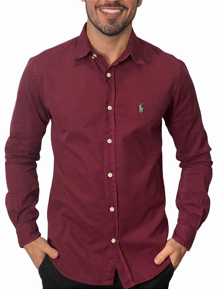 Camisa Hombre Vinotinto - Golden Wear Colombia