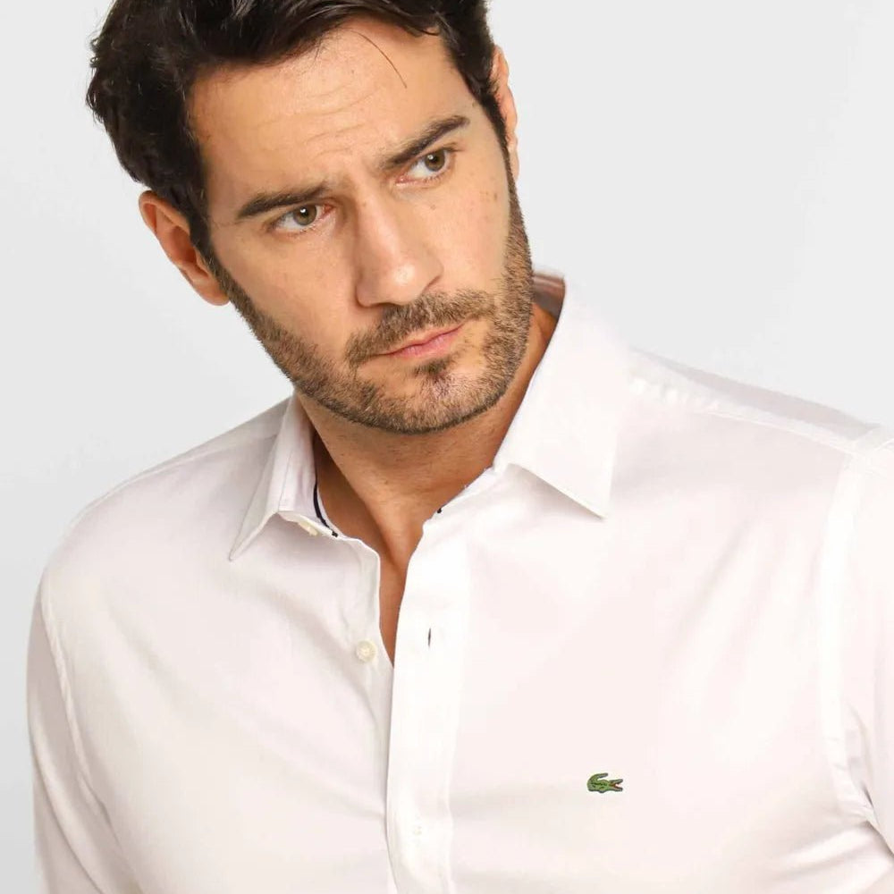 Camisa Lacoste Blanca - Golden Wear Colombia