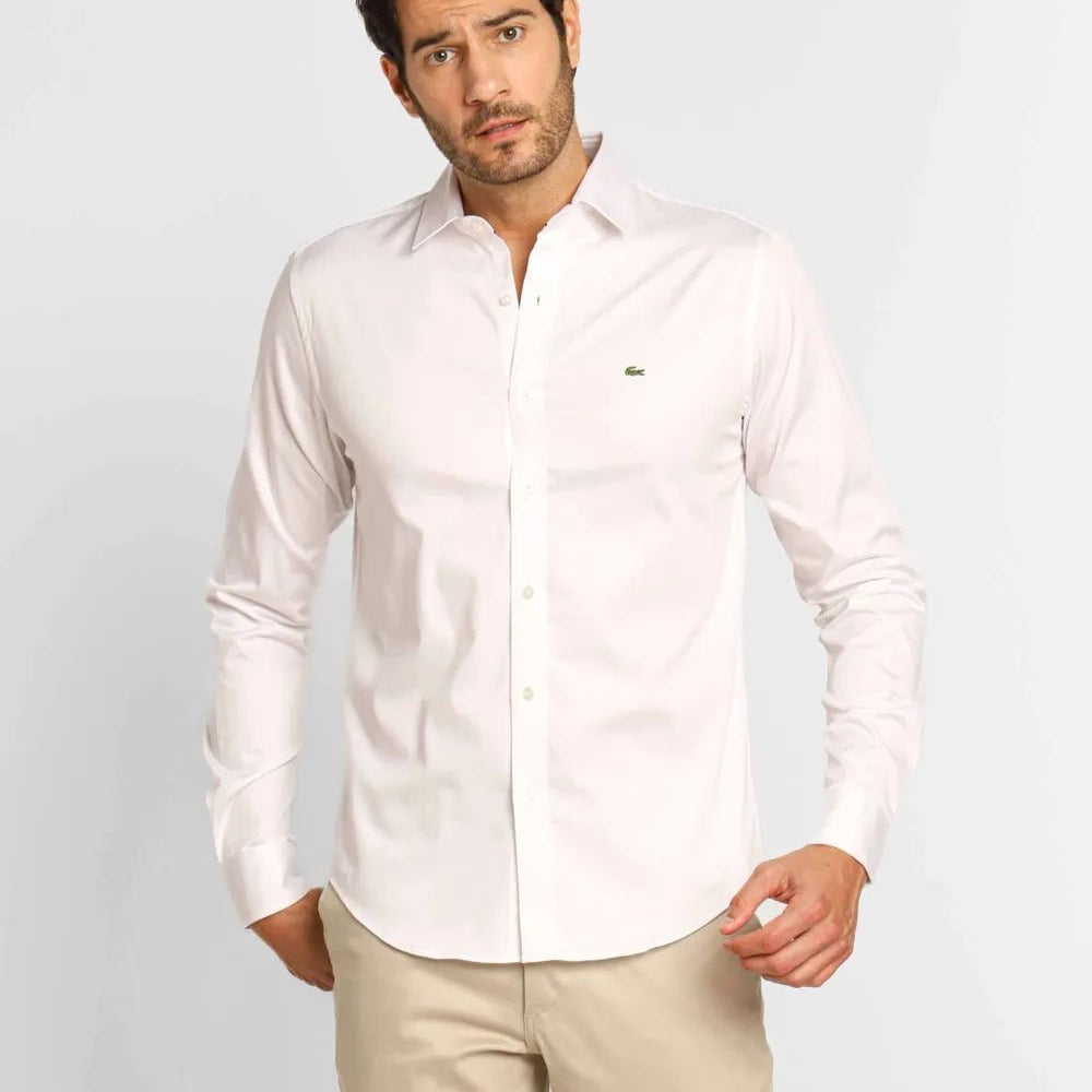 Camisa Lacoste Blanca - Golden Wear Colombia