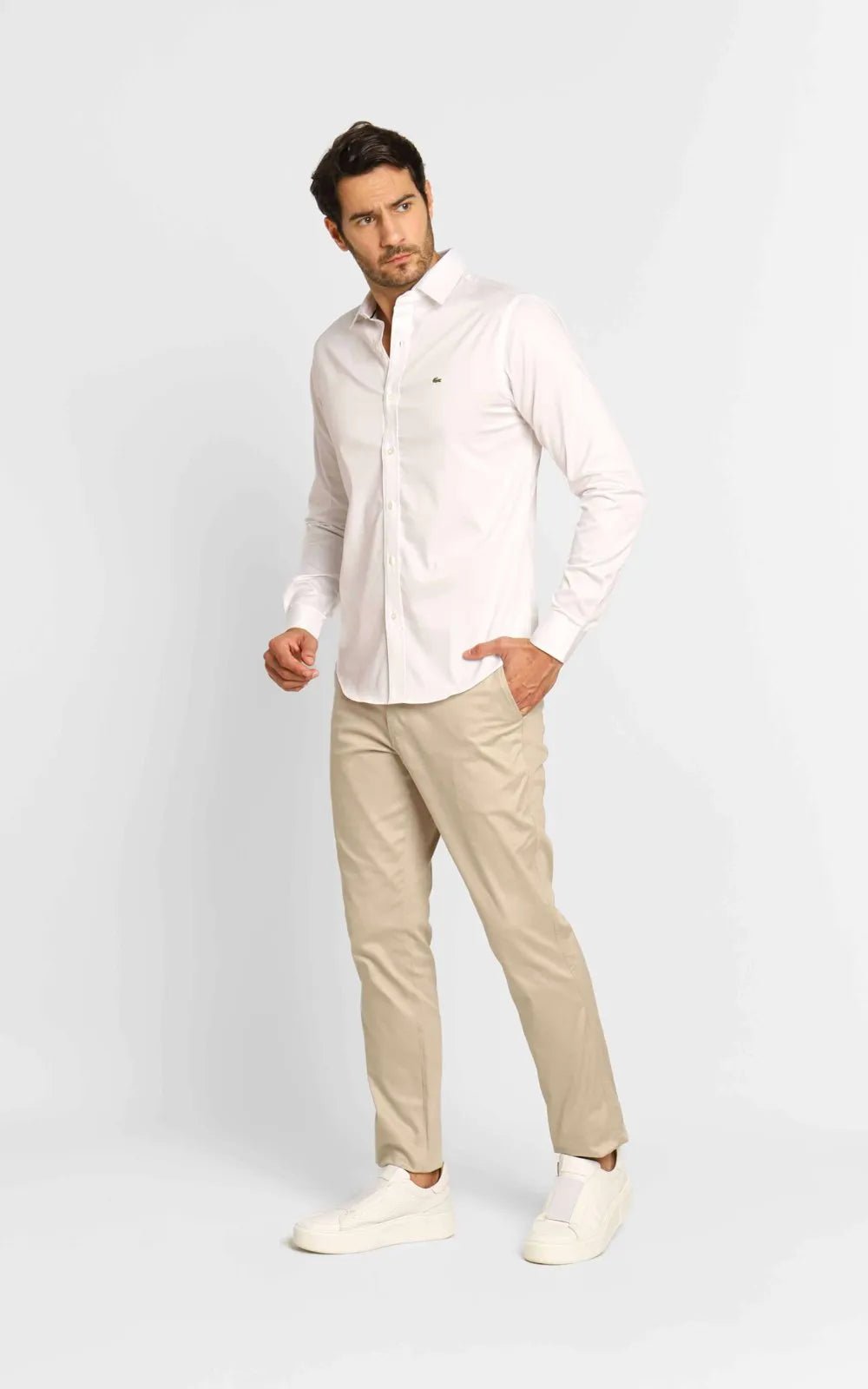 Camisa Lacoste Blanca - Golden Wear Colombia