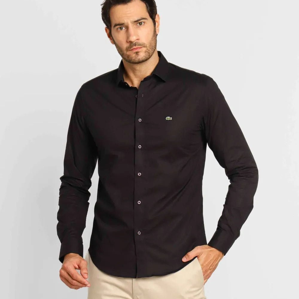 Camisa Lacoste Negra - Golden Wear Colombia