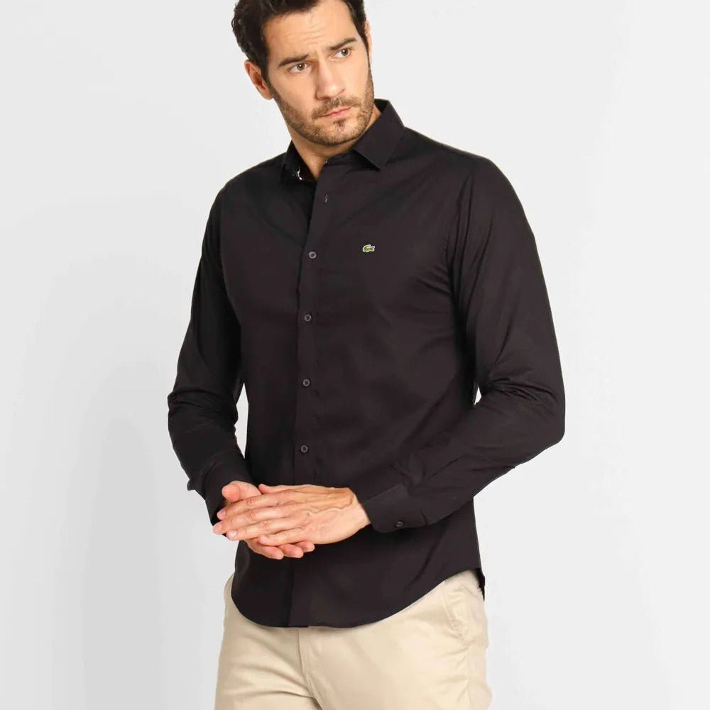 Camisa Lacoste Negra - Golden Wear Colombia