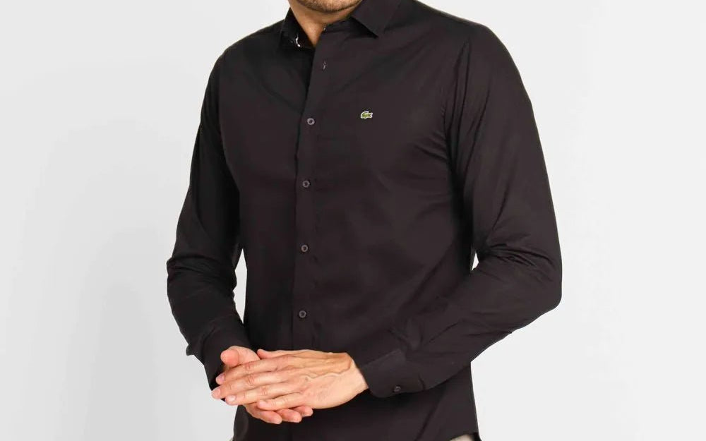 Camisa Lacoste Negra - Golden Wear Colombia