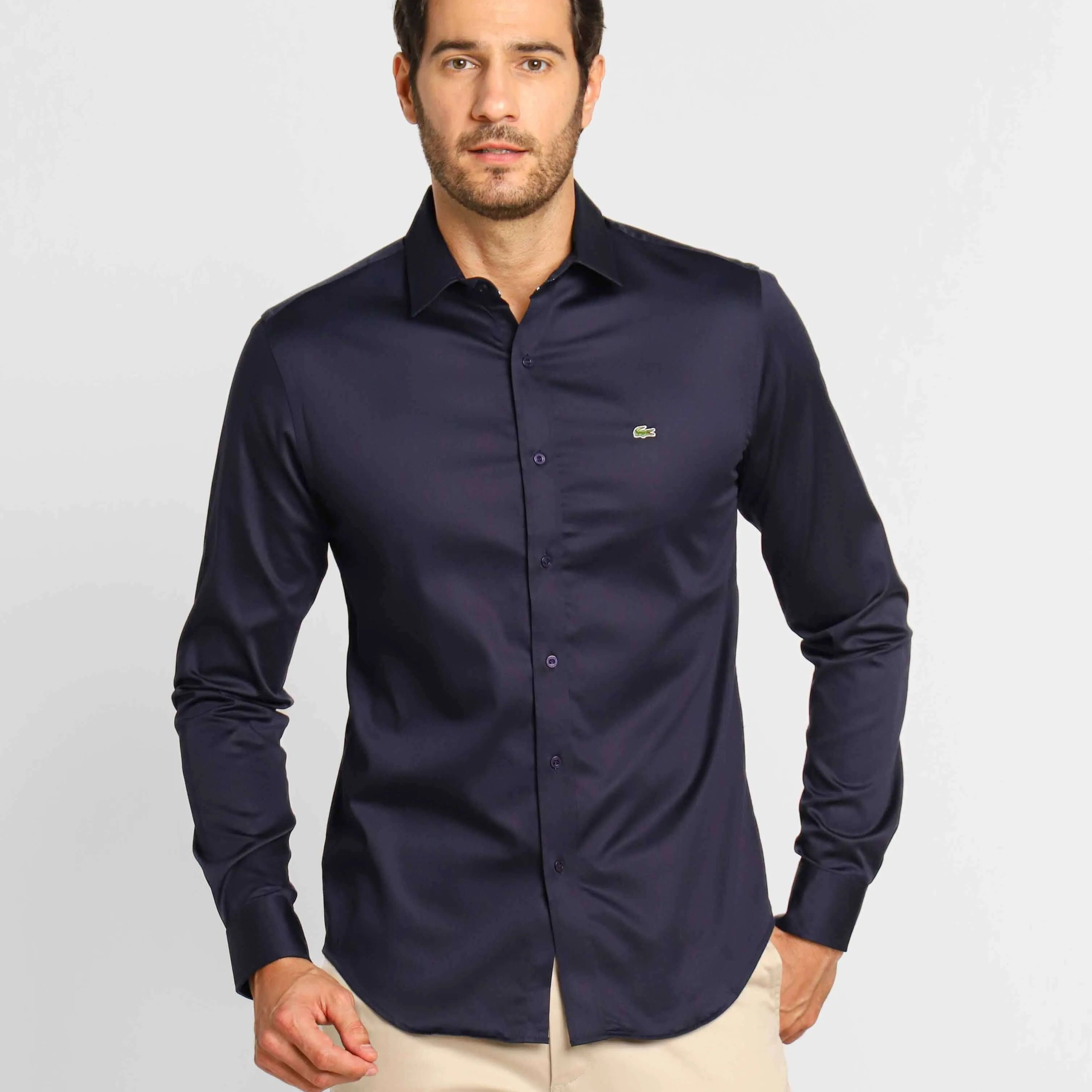 Camisa Lacoste Oscuro - Golden Wear Colombia