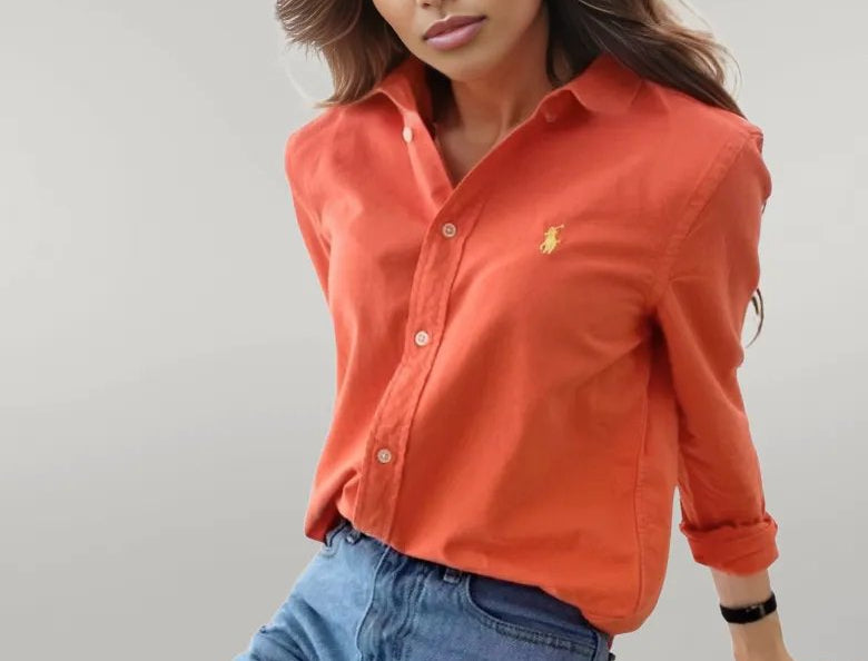 Camisa Mujer Naranja - Golden Wear Colombia