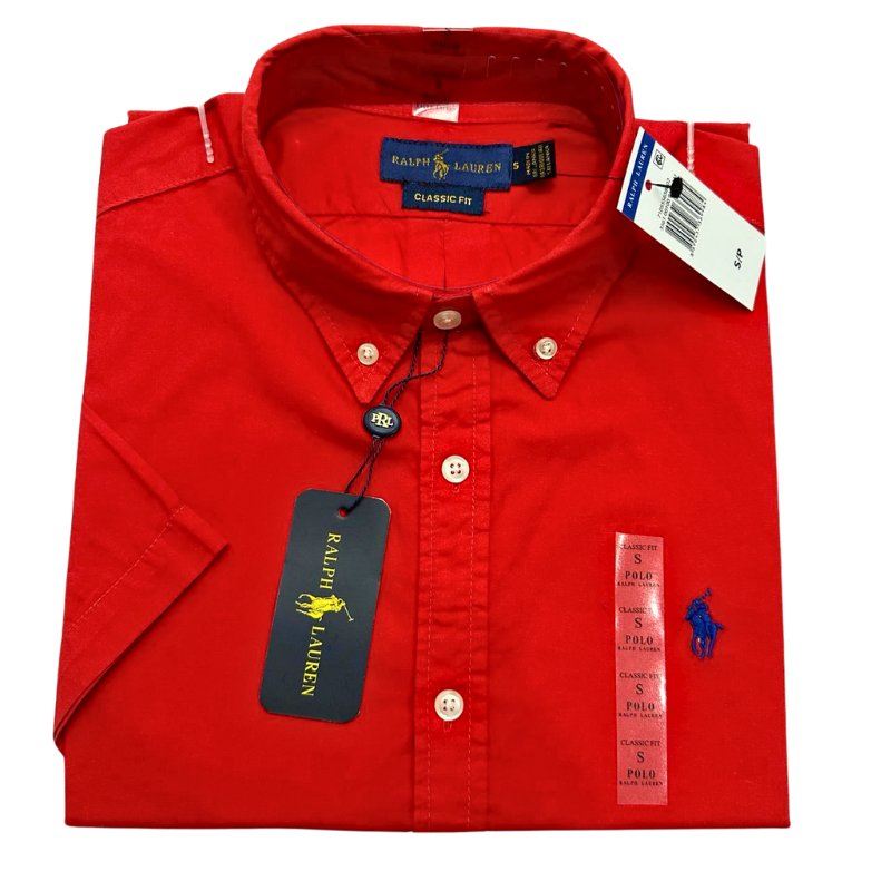 Camisa Roja Manga Corta - Golden Wear Colombia