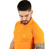 Camiseta Polo Pique Hombre Naranja Rain - Golden Wear Colombia