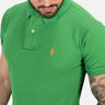 Camiseta Polo Pique Hombre Verde Brasil - Golden Wear Colombia