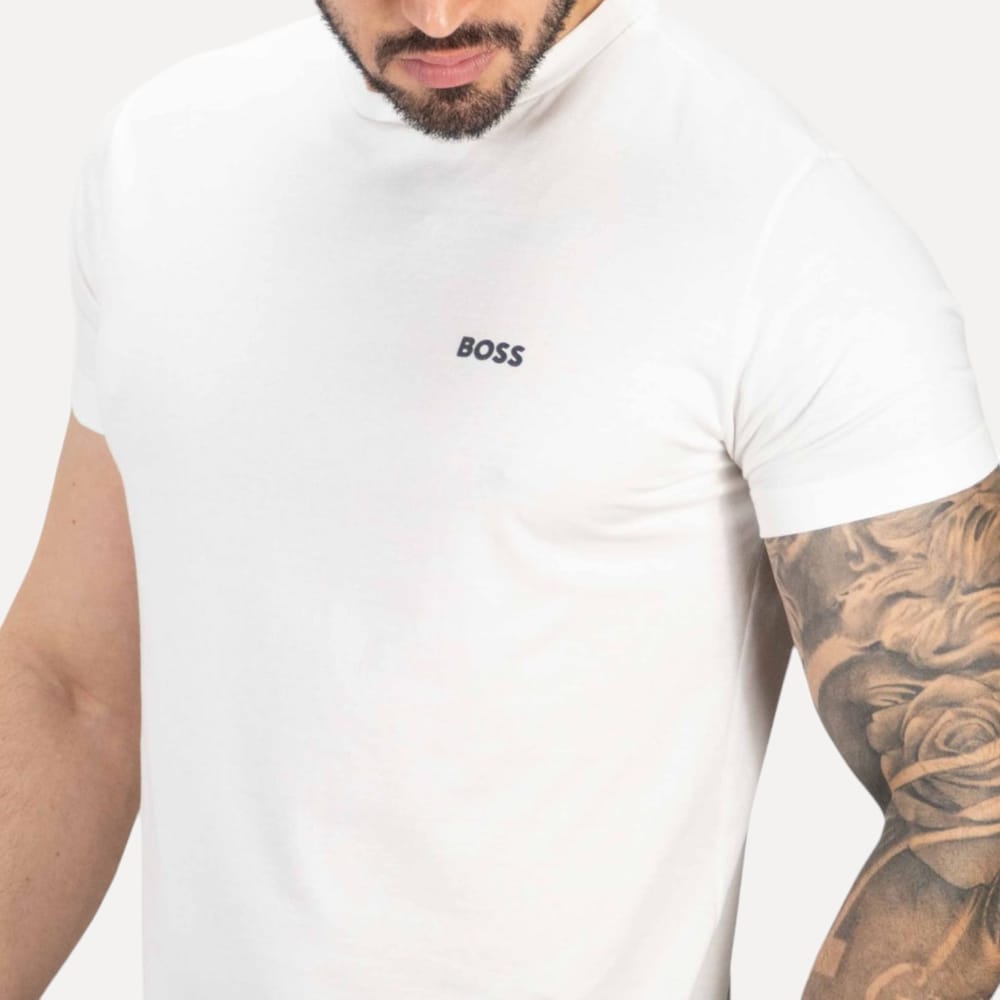 Sueter Hombre Blanco Boss - Golden Wear Colombia