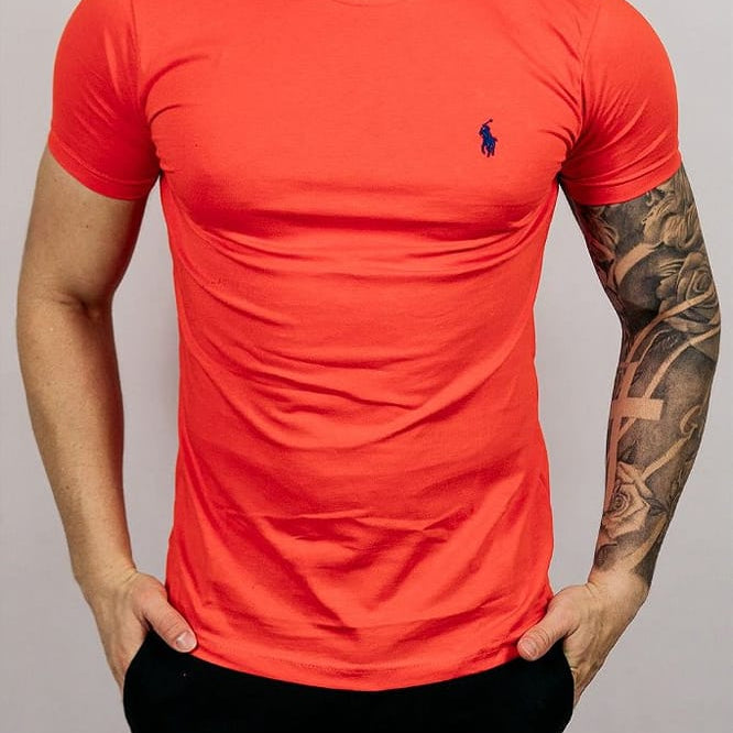 Sueter Hombre Naranja Cuello Redondo - Golden Wear Colombia