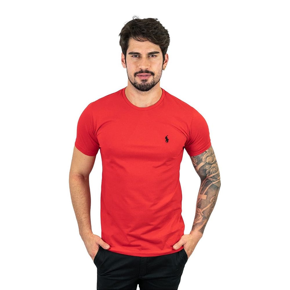 Sueter Hombre Roja Cuello Redondo - Golden Wear Colombia