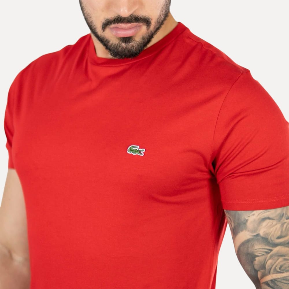 Sueter Rojo Lacoste - Golden Wear Colombia