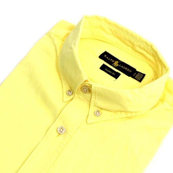 Camisa Hombre Amarilla Manga Corta - Golden Wear Colombia