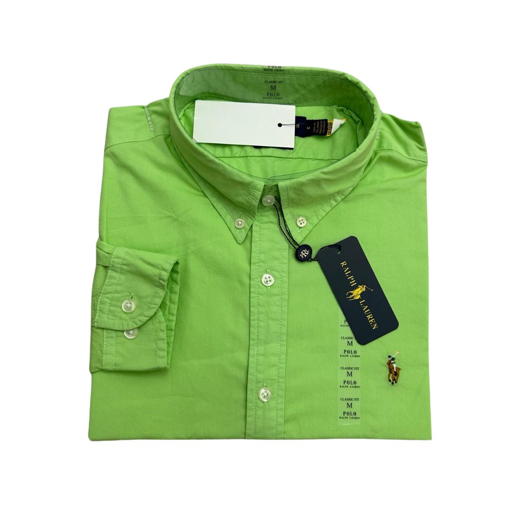 Camisa Hombre Rain Verde Lima - Golden Wear Colombia