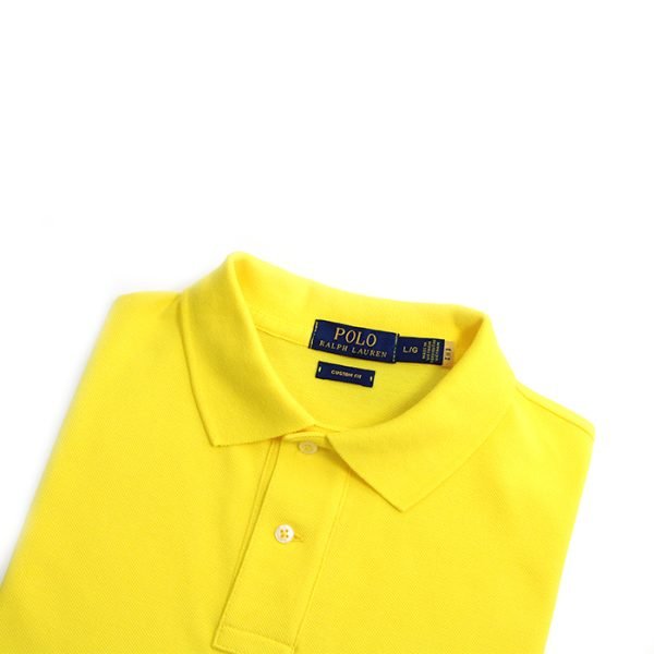 Camiseta Polo Pique Hombre Amarilla - Golden Wear Colombia